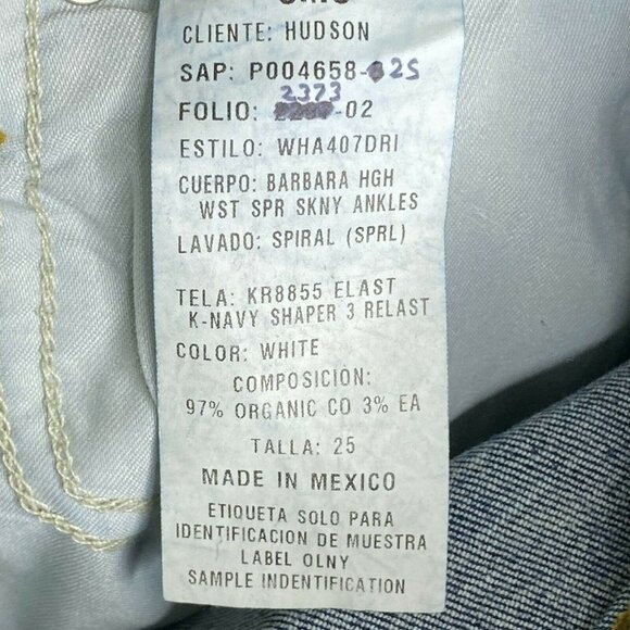 Hudson Barbara  Womens‎ Blue Denim Medium Wash Pock - Picture 7 of 9